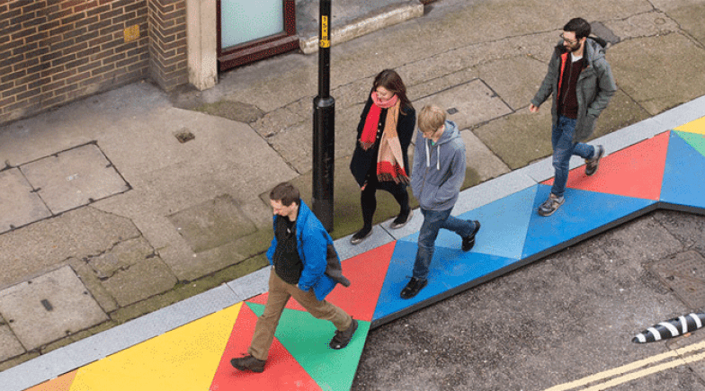 People walking in Bankside